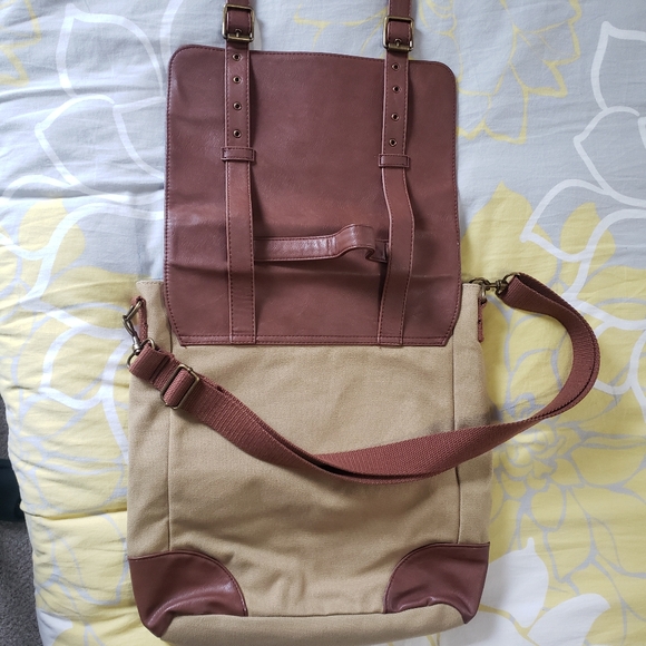 Brown and Tan Men's Bag - Picture 7 of 11